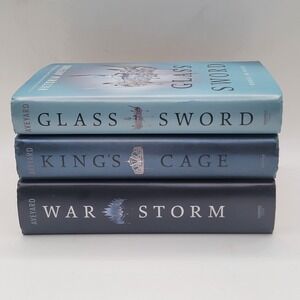Victoria Aveyard Red Queen Series Lot Glass Sword Kings Cage Fantasy HC Set